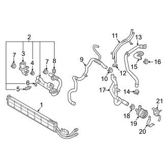 Audi OE - Cooling - Radiator & Components (Auxiliary), (Premium / Premium Plus / Prestige)