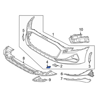 Audi OE - Front Left Bumper Cover Cap