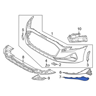 Audi OE - Front Left Bumper Trim