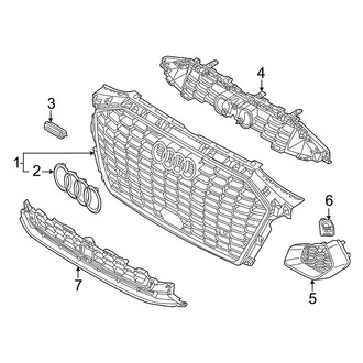 Audi OE - Front Bumper & Grille - Grille & Components