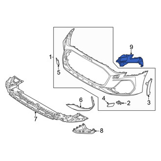 Audi OE - Front Left Bumper Cover Support Rail