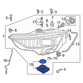 Audi OE - Front Headlight Control Module