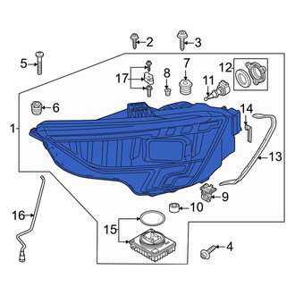 Audi OE - Front Left Headlight Assembly