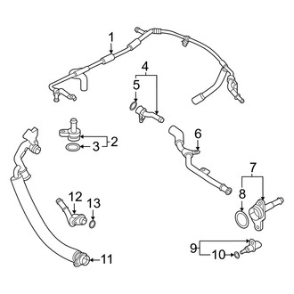Audi OE - Cooling - Hoses & Lines (Upper), (Premium / Premium Plus)