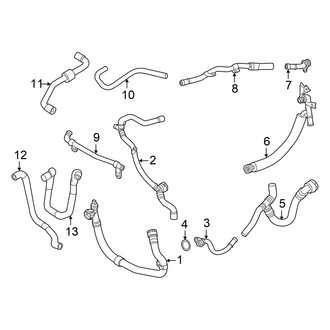 Audi OE - Cooling - Hoses & Lines (Right Side)