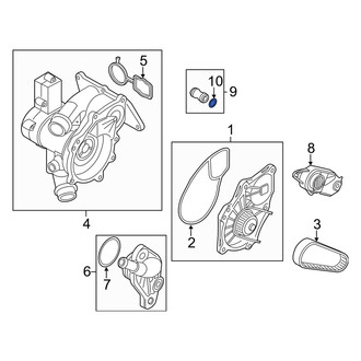 Audi OE - Engine Coolant Thermostat Housing Seal