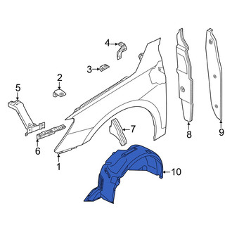 Audi OE - Front Left Fender Splash Shield