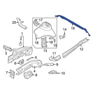 Audi OE - Front Cowl Water Deflector