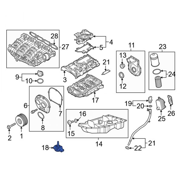 Audi OE 06K907660C Engine Oil Level Sensor