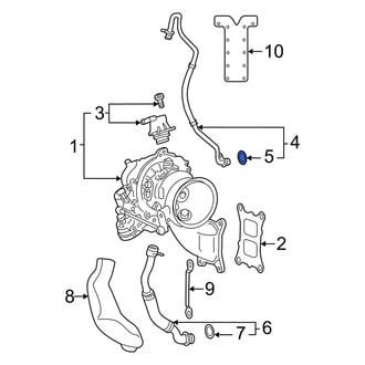 Audi OE - Upper Turbocharger Oil Line O-Ring