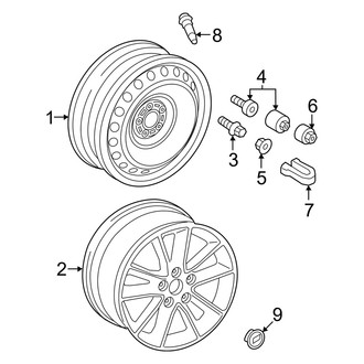 Audi OE - Wheels (17"), (Premium / Premium Plus / Prestige)