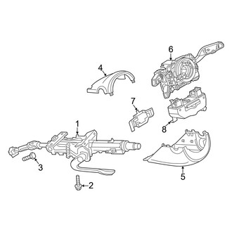 Audi OE - Steering Column - Shroud, Switches & Levers