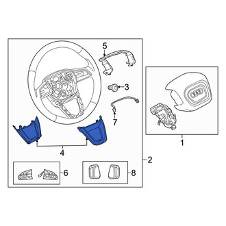 Audi OE - Lower Steering Wheel Trim