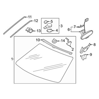Audi OE - Windshield - Glass (Premium / Premium Plus)