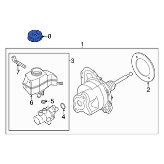 Audi OE - Brake Master Cylinder Reservoir Cap