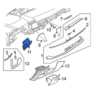 Audi OE - Center Instrument Panel Trim Panel