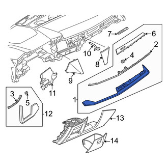 Audi OE - Center Instrument Panel Trim Panel
