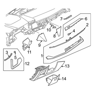 Audi OE - Instrument Panel (Instrument Panel Components, Lower)