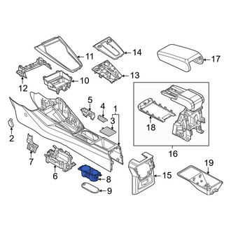 Audi OE - Console Cup Holder
