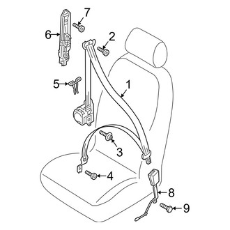 Audi OE - Restraint Systems - Front Seat Belts