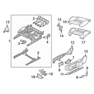Audi OE - Seats & Tracks - Passenger Seat Components (Cushion Components, Standard Seats)
