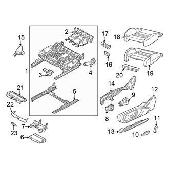 Audi OE - Seats & Tracks - Driver Seat Components (Cushion Components, Sport Seats)