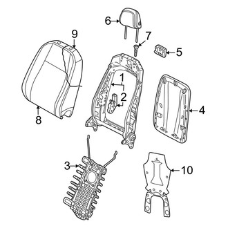 Audi OE - Seats & Tracks - Driver Seat Components (Seat Back Components)