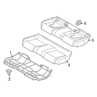 Audi OE - Seats & Tracks - Rear Seat Components (Cushion Components)