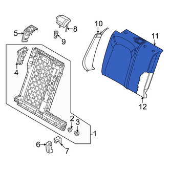 Audi OE - Rear Right Seat Back Cushion Cover