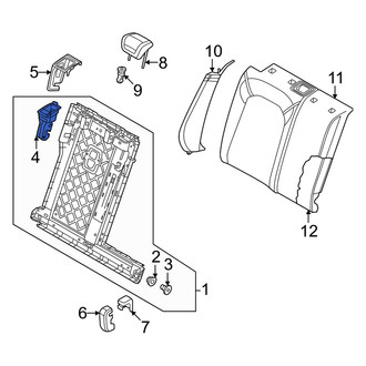Audi OE - Rear Right Folding Seat Latch