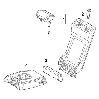 Audi OE - Seats & Tracks - Rear Seat Components (Armrest Seat Back Components)