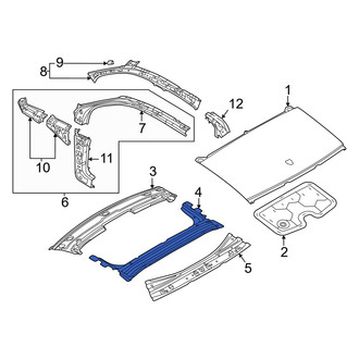 Audi OE - Rear Roof Panel Reinforcement