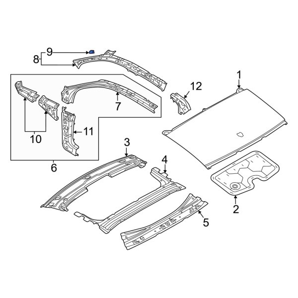 Roof Side Rail Insulator