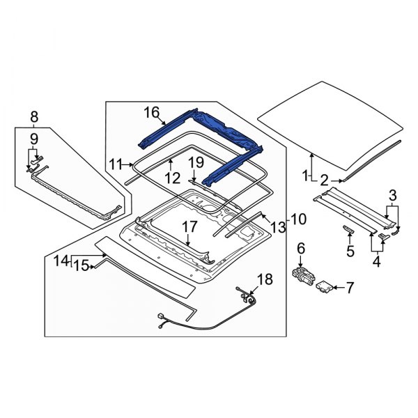 Sunroof Frame