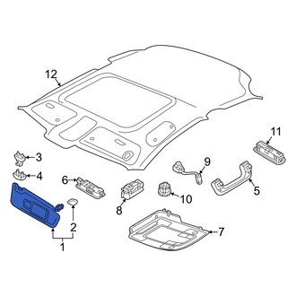 Audi OE - Left Sun Visor