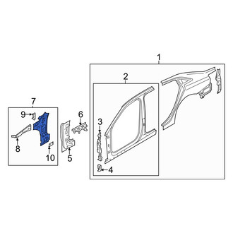Audi OE - Right Lower Body A-Pillar