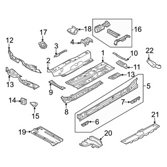 Audi OE - Pillars, Rocker & Floor - Floor & Rails