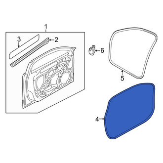 Audi OE - Front Outer Door Seal
