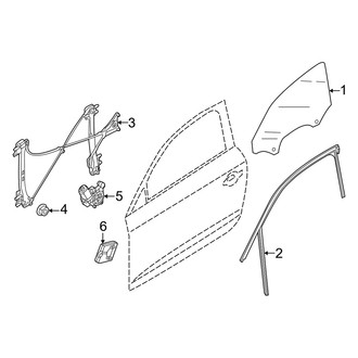 Audi OE - Front Door - Glass & Hardware