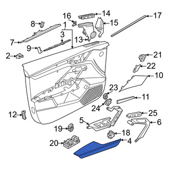 Audi OE - Front Left Door Armrest