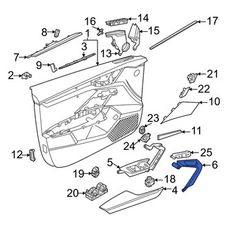 Audi OE - Front Left Door Panel Handle Cover