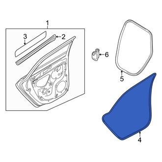 Audi OE - Rear Outer Door Seal