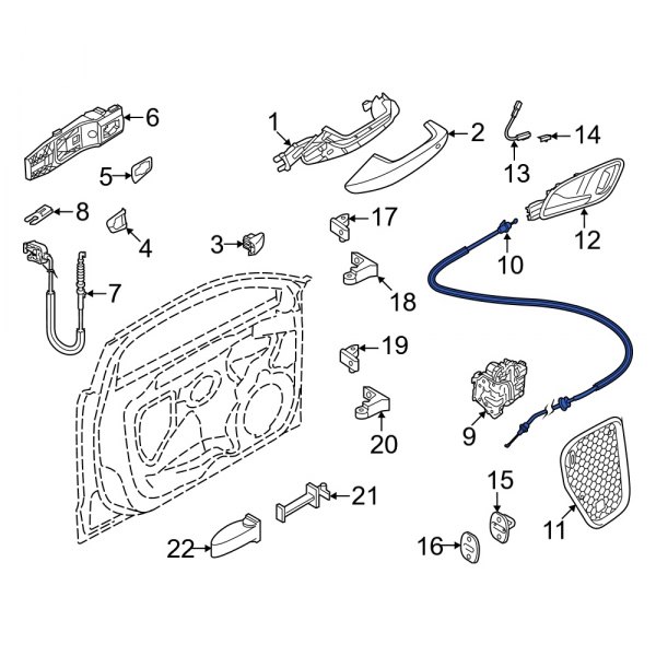 Door Latch Cable