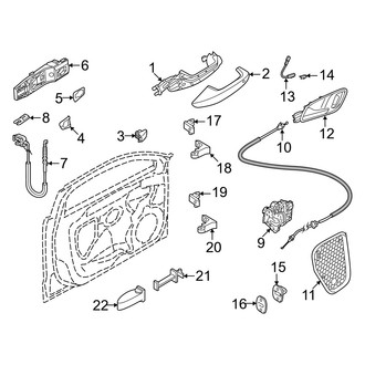 Audi OE - Rear Door - Lock & Hardware