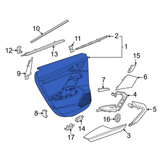 Audi OE - Rear Left Inner Door Interior Trim Panel