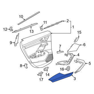 Audi OE - Front Left Door Armrest