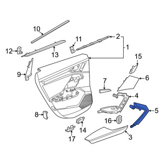 Audi OE - Rear Left Door Panel Handle Cover
