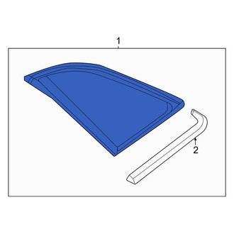 Audi OE - Rear Left Quarter Glass