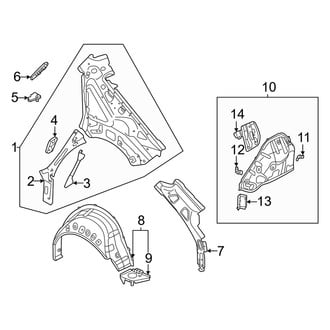 Audi OE - Quarter Panel - Inner Structure