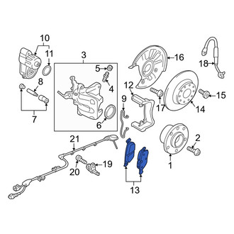 Audi OE - Rear Disc Brake Pad Set